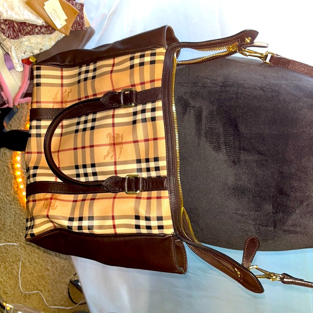 Burberry Haymarket Northfield Tote.